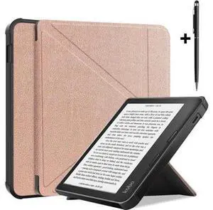 Slim Case for Kobo Libra 2 2021 Released - Soft TPU Protective Back Cover with Auto Wake/Sleep for 7 inch Kobo Libra 2 eReader Rose Gold Slim Case for Kobo Libra 2 2021 Released - Soft TPU Protective Back Cover with Auto Wake/Sleep for 7 inch Kobo Libra 2 eReader Rose Gold
