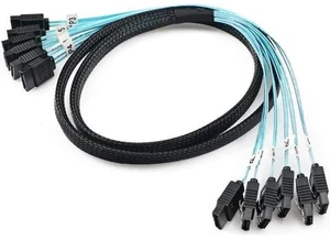 Aomoproing High Speed 6Gbps 6pcs Set Sata 6 SATA Cable SAS Cable for Server 1M Aomoproing High Speed 6Gbps 6pcs Set Sata 6 SATA Cable SAS Cable for Server 1M