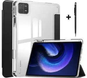 Protective Case for Xiaomi Mi Pad 6 / 6 Pro 11 Inch 2023 with S Pen Holder, Universal Stylus Pen,Transparent Hard Shell Back Trifold Smart Stand Cover Protective Case for Xiaomi Mi Pad 6 / 6 Pro 11 Inch 2023 with S Pen Holder, Universal Stylus Pen,Transparent Hard Shell Back Trifold Smart Stand Cover