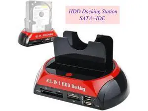 2.5" 3.5" SATA / IDE 2 Double - Dock HDD Docking Station e-SATA / Hub External Storage Enclosure Parts 2.5" 3.5" SATA / IDE 2 Double - Dock HDD Docking Station e-SATA / Hub External Storage Enclosure Parts