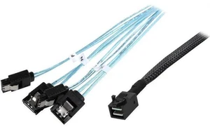 Aomoproing GPU Server 12G Data Cable for RM-4U8G1043 0.5M Mini SAS SFF8643 to 4 x SATA Internal Reverse Breakout Cable (CABLE-MS86434SRB20) Aomoproing GPU Server 12G Data Cable for RM-4U8G1043 0.5M Mini SAS SFF8643 to 4 x SATA Internal Reverse Breakout Cable (CABLE-MS86434SRB20)