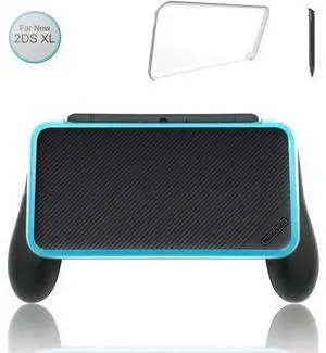 Updated Hand Grip for Nintendo 2DS XL with 1 Stylus and 1 Clear Case for Nintendo 2DS XL Updated Hand Grip for Nintendo 2DS XL with 1 Stylus and 1 Clear Case for Nintendo 2DS XL