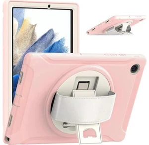 Galaxy Tab A8 Case 10.5 Inch 2022 (SM-X200/X205/X207), Rugged Heavy Duty Shockproof Case with Hand Strap Rotating Kickstand Protective Cover Case for 10.5" Galaxy Tab A8 2022 Pink Galaxy Tab A8 Case 10.5 Inch 2022 (SM-X200/X205/X207), Rugged Heavy Duty Shockproof Case with Hand Strap Rotating Kickstand Protective Cover Case for 10.5" Galaxy Tab A8 2022 Pink