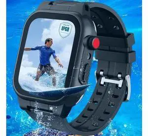 Compatible with Apple Watch Series 8 / Series 7 41mm Waterproof Case, Full Body Protective Cover with Screen Protector and Band For iWatch S8 S7 41mm Compatible with Apple Watch Series 8 / Series 7 41mm Waterproof Case, Full Body Protective Cover with Screen Protector and Band For iWatch S8 S7 41mm