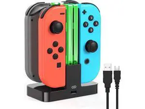 Charging Dock Replacement for Switch & Charger for Switch OLED Joy Con, Charging Station for Switch with a USB Type-C Charging Cord- Black Charging Dock Replacement for Switch & Charger for Switch OLED Joy Con, Charging Station for Switch with a USB Type-C Charging Cord- Black