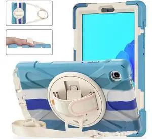 Galaxy Tab A7 Lite Case, Heavy Duty Rugged Shockproof Case with Adjustable Hand Strap, Carrying Shoulder Strap, Rotating Kickstand for Samsung galaxy Tab A7 Lite 8.7 inch 2021 Model SM-T220 SM-T225 Galaxy Tab A7 Lite Case, Heavy Duty Rugged Shockproof Case with Adjustable Hand Strap, Carrying Shoulder Strap, Rotating Kickstand for Samsung galaxy Tab A7 Lite 8.7 inch 2021 Model SM-T220 SM-T225