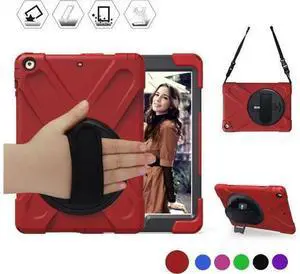 iPad Mini Case iPad Mini 1 2 3 Case Cover with 360 Degree Rotating Kickstand Hand Grip Strap Shoulder Strap ShockProof Rugged Hybrid Protective Case For Apple iPad Mini 1 2 3 Shell Red iPad Mini Case iPad Mini 1 2 3 Case Cover with 360 Degree Rotating Kickstand Hand Grip Strap Shoulder Strap ShockProof Rugged Hybrid Protective Case For Apple iPad Mini 1 2 3 Shell Red