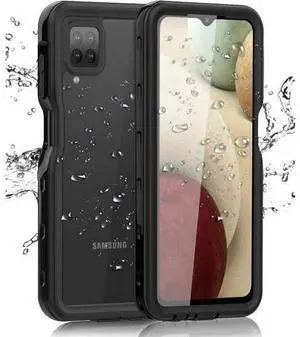 Samsung Galaxy A12 5G Waterproof Case with Built-in Screen Protector Shockproof Heavy Duty Phone Case, Rugged Full Body Underwater Protective Cover for Samsung Galaxy A12 5G 6.4 inch Samsung Galaxy A12 5G Waterproof Case with Built-in Screen Protector Shockproof Heavy Duty Phone Case, Rugged Full Body Underwater Protective Cover for Samsung Galaxy A12 5G 6.4 inch