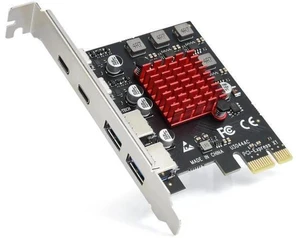 Aomoproing 4 Ports USB 3.1 PCIE Expansion Card (2 USB-A & 2 Type-C Ports) Superspeed PCI Express Expansion Card USB Card for Desktop PC Support Windows 11/10/8/7/XP/Vista, Self-Powered Supply Aomoproing 4 Ports USB 3.1 PCIE Expansion Card (2 USB-A & 2 Type-C Ports) Superspeed PCI Express Expansion Card USB Card for Desktop PC Support Windows 11/10/8/7/XP/Vista, Self-Powered Supply