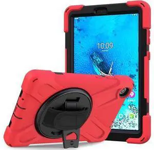 Case for Lenovo Tab M8 HD / Tab M8 HD LTE / Smart Tab M8 Case, Heavy Duty Impact Resistant Drop Protective Shockproof Cover Multi Viewing Angles Stand Hanle Hand Strap Carrying Shoulder Strap Case for Lenovo Tab M8 HD / Tab M8 HD LTE / Smart Tab M8 Case, Heavy Duty Impact Resistant Drop Protective Shockproof Cover Multi Viewing Angles Stand Hanle Hand Strap Carrying Shoulder Strap