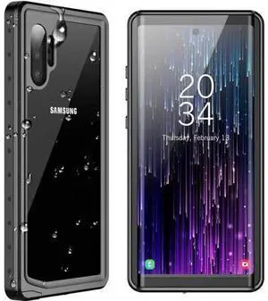 For Samsung Galaxy Note 10+ Plus Waterproof Case, Built-in Screen Protector Fingerprint Unlock with Film, Shockproof Full Body Cover Waterproof Case for Samsung Galaxy Note 10 Plus 5G 6.8 inch 2019 For Samsung Galaxy Note 10+ Plus Waterproof Case, Built-in Screen Protector Fingerprint Unlock with Film, Shockproof Full Body Cover Waterproof Case for Samsung Galaxy Note 10 Plus 5G 6.8 inch 2019