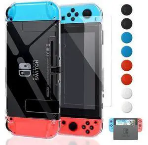 Dockable Case for Nintendo Switch Protective Accessories Cover Case for Nintendo Switch and Nintendo Switch Joy-Con Controller with a Tempered Glass Screen Protector Dockable Case for Nintendo Switch Protective Accessories Cover Case for Nintendo Switch and Nintendo Switch Joy-Con Controller with a Tempered Glass Screen Protector