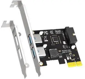 Aomoproing U3055N 2-Port USB 3.0 Type-A and USB Header 5Gbps PCIe Expansion Card for Intel, AMD, and ARM Platform, Compatible with Windows and Linux (Not Support Mac OS) Aomoproing U3055N 2-Port USB 3.0 Type-A and USB Header 5Gbps PCIe Expansion Card for Intel, AMD, and ARM Platform, Compatible with Windows and Linux (Not Support Mac OS)