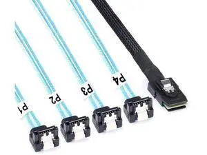 Aomoproing 2Pack Mini-SAS to SATA-Cable 0.5M SFF-8087 to SATA 90 Degree Right Angle Forward Breakout Cable, SFF 8087 SAS Controller to Hard Driver (1.6FT) Aomoproing 2Pack Mini-SAS to SATA-Cable 0.5M SFF-8087 to SATA 90 Degree Right Angle Forward Breakout Cable, SFF 8087 SAS Controller to Hard Driver (1.6FT)