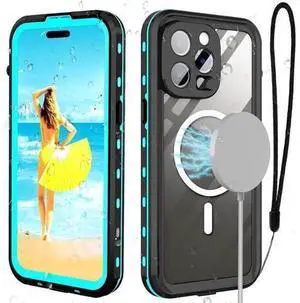 for iPhone 14 Pro Max Case Waterproof, Compatible with Magsafe Magnetic Protective iPhone 14 Pro Max Phone Case, Water Proof Mag Safe Magnet Shockproof Full Body Clear with Screen Protector Blue for iPhone 14 Pro Max Case Waterproof, Compatible with Magsafe Magnetic Protective iPhone 14 Pro Max Phone Case, Water Proof Mag Safe Magnet Shockproof Full Body Clear with Screen Protector Blue