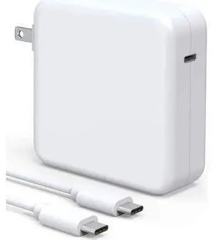 96W USB C Power Adapter, Compatible with MacBook Pro Charger 13 15 16 inch 2020 2019 2018 Works with USB C 96W 87W PD Power Charger, Included USB-C to USB-C Charge Cable - 6.6ft/2m 96W USB C Power Adapter, Compatible with MacBook Pro Charger 13 15 16 inch 2020 2019 2018 Works with USB C 96W 87W PD Power Charger, Included USB-C to USB-C Charge Cable - 6.6ft/2m