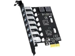 Aomoproing U3057 7-Port USB 3.0 Type-A 5Gb PCIe Expansion Card for Intel, AMD, and ARM Platform, Compatible with Windows and Linux (Not Support Mac OS) Aomoproing U3057 7-Port USB 3.0 Type-A 5Gb PCIe Expansion Card for Intel, AMD, and ARM Platform, Compatible with Windows and Linux (Not Support Mac OS)