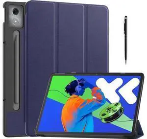 Case for Lenovo Idea Tab Pro 12.7 inch 2025 TB-373FU TB-375FC, Slim Smart Cover Lightweight Hard Shell Protective Cover with Multi-Angle Stand, Universal Stylus Pen Blue Case for Lenovo Idea Tab Pro 12.7 inch 2025 TB-373FU TB-375FC, Slim Smart Cover Lightweight Hard Shell Protective Cover with Multi-Angle Stand, Universal Stylus Pen Blue