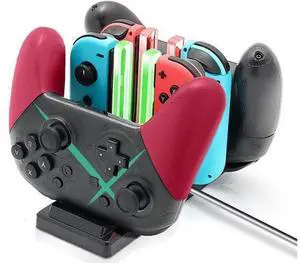 Controller Charger Dock for Nintendo Switch 6 in 1 Charging Station for Nintendo Switch Joy-Con Controllers and Pro Controllers Black Controller Charger Dock for Nintendo Switch 6 in 1 Charging Station for Nintendo Switch Joy-Con Controllers and Pro Controllers Black