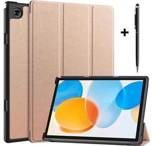 Case for Teclast M40 / M40 Pro / P20S / P20HD, Tri fold Slim Lightweight Hard Shell Smart Protective Cover with Multi-Angle Stand, Universal Stylus Pen Rose Gold Case for Teclast M40 / M40 Pro / P20S / P20HD, Tri fold Slim Lightweight Hard Shell Smart Protective Cover with Multi-Angle Stand, Universal Stylus Pen Rose Gold