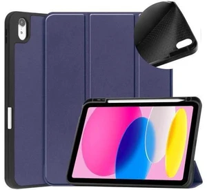 Case for iPad A16 11th Generation 11 inch 2025 / iPad 10th Generation 10.9 inch 2022, Slim Smart Stand Cover with Pencil Holder, Universal Stylus Pen Blue Case for iPad A16 11th Generation 11 inch 2025 / iPad 10th Generation 10.9 inch 2022, Slim Smart Stand Cover with Pencil Holder, Universal Stylus Pen Blue