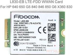 Fibocom L830-EB 4LTE WWAN Card For HP L35286-005 Intel XMM 7262 LTE-Advanced Cat6 300Mbps for 640 650 G5 840 846 850 G6 X360 830 Fibocom L830-EB 4LTE WWAN Card For HP L35286-005 Intel XMM 7262 LTE-Advanced Cat6 300Mbps for 640 650 G5 840 846 850 G6 X360 830