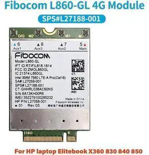 FDD-LTE TDD-LTE Cat16 Fibocom L860-GL 4G Module Wlan Card SPS#L27188-001 For HP laptop Elitebook X360 830 840 850 FDD-LTE TDD-LTE Cat16 Fibocom L860-GL 4G Module Wlan Card SPS#L27188-001 For HP laptop Elitebook X360 830 840 850