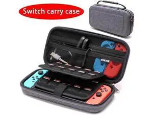 Switch Carrying Case for Nintendo Switch With 21 Games Cartridges Protective Hard Shell Travel Carrying Case Pouch for Nintendo Switch Console & Accessories Gray Switch Carrying Case for Nintendo Switch With 21 Games Cartridges Protective Hard Shell Travel Carrying Case Pouch for Nintendo Switch Console & Accessories Gray