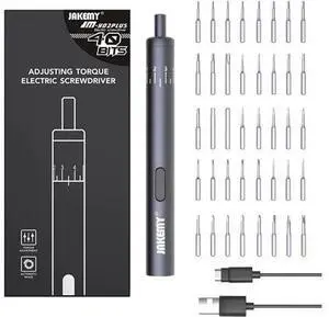 JAKEMY JM-Y03 Plus 40 Bits Precision Electric Power Screwdriver Set LED Light DIY Maintaince Tools for Cellphone Camera Laptop Improvement JAKEMY JM-Y03 Plus 40 Bits Precision Electric Power Screwdriver Set LED Light DIY Maintaince Tools for Cellphone Camera Laptop Improvement
