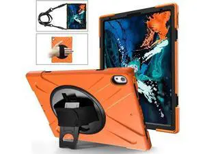 iPad Pro 12.9 Case 3rd Gen 2018 Heavy Duty Shockproof Protective Case Cover with 360 Degree Rotating Kickstand / Adjustable Hand Strap and Carrying Shoulder Strap for iPad Pro 12.9 3rd Generation iPad Pro 12.9 Case 3rd Gen 2018 Heavy Duty Shockproof Protective Case Cover with 360 Degree Rotating Kickstand / Adjustable Hand Strap and Carrying Shoulder Strap for iPad Pro 12.9 3rd Generation