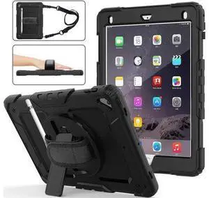 iPad 6th 5th Generation Case New iPad 9.7 Inch 2018 2017 Case Full-body Shock Proof Hybrid Armor Protective Case Cover with 360 Rotating Stand & Strap for Apple iPad 5th / 6th iPad Air 2 iPad Pro 9.7 iPad 6th 5th Generation Case New iPad 9.7 Inch 2018 2017 Case Full-body Shock Proof Hybrid Armor Protective Case Cover with 360 Rotating Stand & Strap for Apple iPad 5th / 6th iPad Air 2 iPad Pro 9.7