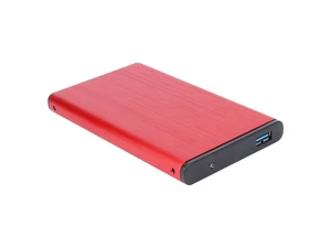 External HDD SSD Enclosure Tool Free 2.5 Hard Drive Case SATA III II I to USB3.0 HDD Case with USB Cable Pouch New(Red) External HDD SSD Enclosure Tool Free 2.5 Hard Drive Case SATA III II I to USB3.0 HDD Case with USB Cable Pouch New(Red)