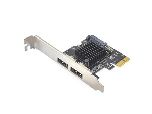 Pci-e to Dual Port POWER OVER ESATA pci e to Power eSATA USB Expansion Card for Command Queuing Expansion Cards(A) Pci-e to Dual Port POWER OVER ESATA pci e to Power eSATA USB Expansion Card for Command Queuing Expansion Cards(A)