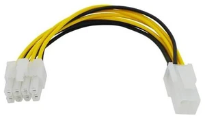 8 Pin Male to 4 Pin Female ATX Power supply Cable Computer CPU P4 to P8 Extension Conversion EPS Cable 8 Pin Male to 4 Pin Female ATX Power supply Cable Computer CPU P4 to P8 Extension Conversion EPS Cable