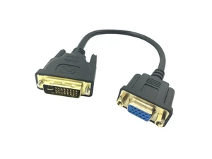0.3M DVI 24+5 Male to VGA Female Video Converter DVI cable DVI-I to VGA Adapter Cable for TV PS3 PS4 PC Display 1080P 0.3M DVI 24+5 Male to VGA Female Video Converter DVI cable DVI-I to VGA Adapter Cable for TV PS3 PS4 PC Display 1080P