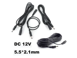 0.5M/1.5m 10M 12V DC Power supply Cable Female to Male Plug Extension connector Adapter Cords 5.5x2.1mm For LED strip Camera L1(10M) 0.5M/1.5m 10M 12V DC Power supply Cable Female to Male Plug Extension connector Adapter Cords 5.5x2.1mm For LED strip Camera L1(10M)