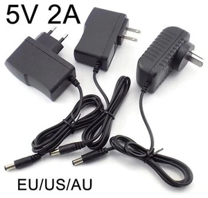 DC 5V 2A Power Adapter Supply AC to DC 100V-240V Converter Charger 2000mAh 5.5mm x 2.1mm US EU Plug for LED Strip CCTV Camer EU plug DC 5V 2A Power Adapter Supply AC to DC 100V-240V Converter Charger 2000mAh 5.5mm x 2.1mm US EU Plug for LED Strip CCTV Camer EU plug