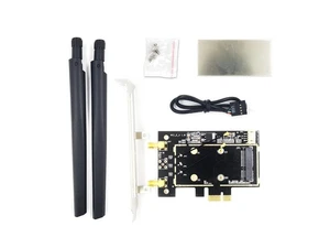 Wifi Adapter PCI-E 1X To Mini Pci-Express Wifi Raiser Wifi Wireless Card Adapter Dropship(2 antenna models) Wifi Adapter PCI-E 1X To Mini Pci-Express Wifi Raiser Wifi Wireless Card Adapter Dropship(2 antenna models)