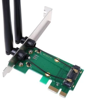 WiFi Adapter Mini PCI-E to PCIE Express Wireless Network Card with 2 Antennas Dropship WiFi Adapter Mini PCI-E to PCIE Express Wireless Network Card with 2 Antennas Dropship