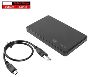 2.5 inch HDD SSD Case Sata to USB 2.0 Adapter Free 5 6 Gbps Box Hard Drive Enclosure Support 2TB HDD Disk For WIndows Mac OS(USB 2.0 SSD Case) 2.5 inch HDD SSD Case Sata to USB 2.0 Adapter Free 5 6 Gbps Box Hard Drive Enclosure Support 2TB HDD Disk For WIndows Mac OS(USB 2.0 SSD Case)