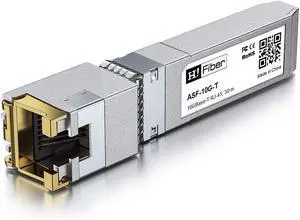 H!Fiber 10Gb SFP+ to RJ45 Module, 10Gbase-T Ethernet SFP+ Copper Transceiver for Juniper Networks EX-SFP-10GE-T, MikroTik, Ubiquiti, Unifi, Netgear, QNAP, D-Link and More, Cat6a/Cat7,30m (98ft) H!Fiber 10Gb SFP+ to RJ45 Module, 10Gbase-T Ethernet SFP+ Copper Transceiver for Juniper Networks EX-SFP-10GE-T, MikroTik, Ubiquiti, Unifi, Netgear, QNAP, D-Link and More, Cat6a/Cat7,30m (98ft)