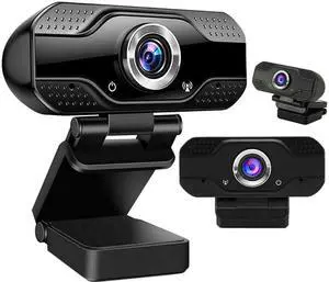 Webcam with Microphone for Desktop, 1080P HD USB Computer Cameras with Privacy Shutter & Webcam Tripod, Streaming Webcam with Flexible Rotable Wide Angle Webcam for PC Zoom Video/Gaming/Laptop Webcam with Microphone for Desktop, 1080P HD USB Computer Cameras with Privacy Shutter & Webcam Tripod, Streaming Webcam with Flexible Rotable Wide Angle Webcam for PC Zoom Video/Gaming/Laptop