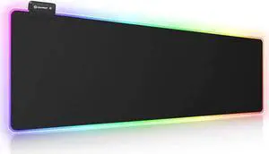 RGB Gaming Mouse Pad, Large Extended Soft Led Mouse Pad with 14 Lighting Modes 2 Brightness Levels, Computer Keyboard Mousepads Mat 800 x 300mm / 31.5×11.8 inches RGB Gaming Mouse Pad, Large Extended Soft Led Mouse Pad with 14 Lighting Modes 2 Brightness Levels, Computer Keyboard Mousepads Mat 800 x 300mm / 31.5×11.8 inches
