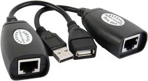 LIXIN USB (Male) (Female) to RJ45 Adapter Set-USB to RJ45 LAN Extension Adapter Over Cat5/ Cat5e/ Cat6 Cable LIXIN USB (Male) (Female) to RJ45 Adapter Set-USB to RJ45 LAN Extension Adapter Over Cat5/ Cat5e/ Cat6 Cable