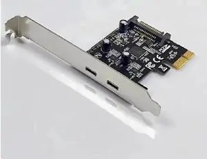 Single-port type-c 10G ASM3242 USB3.2 Gen1 Expansion card Desktop computer PCI-E to USB3.0 Type-c adapter card Single-port type-c 10G ASM3242 USB3.2 Gen1 Expansion card Desktop computer PCI-E to USB3.0 Type-c adapter card