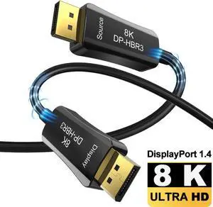 8K Optical Fiber DP 1.4 Cables Displayport HDR 8K 60Hz 4K@144Hz 32.4Gbps 10M 15M 20M 30M 50M 100M Display Port 1.4 Cable 8K Optical Fiber DP 1.4 Cables Displayport HDR 8K 60Hz 4K@144Hz 32.4Gbps 10M 15M 20M 30M 50M 100M Display Port 1.4 Cable