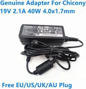 Laptop Charger 19V 2.1A 40W 4.0x1.7mm Chicony A13-040N3A A040R079L A040R066L Power Supply Adapter For Delta ADP-40PH AB Laptop Charger 19V 2.1A 40W 4.0x1.7mm Chicony A13-040N3A A040R079L A040R066L Power Supply Adapter For Delta ADP-40PH AB