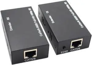 60M HDMI-compatible Extender Cat5e Cat 6 Ethernet IP TCP signal HD to Lan Converter 1080p 4D Transmitter Receiver TX RXLength: 80 m(usb cable) Color: White (dual power) 60M HDMI-compatible Extender Cat5e Cat 6 Ethernet IP TCP signal HD to Lan Converter 1080p 4D Transmitter Receiver TX RXLength: 80 m(usb cable) Color: White (dual power)