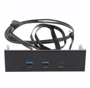 5.25 Inch Front Panel USB Hub, 3 Ports USB Front Panel Floppy Disk Bay, 19 Pin USB3.2 GEN2 Internal USB Hub with 2 USB A and 20Gbps USB C Port, for PC Case 5.25 Inch Front Panel USB Hub, 3 Ports USB Front Panel Floppy Disk Bay, 19 Pin USB3.2 GEN2 Internal USB Hub with 2 USB A and 20Gbps USB C Port, for PC Case