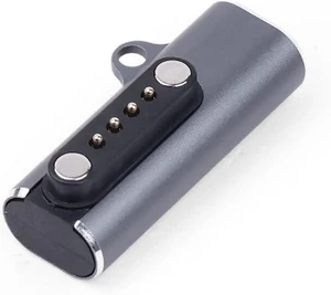 T1000-E Magnetic Charging Data Adapter, 7.62mm 4-Pin Pogo Pin to Type-C Connector T1000-E Magnetic Charging Data Adapter, 7.62mm 4-Pin Pogo Pin to Type-C Connector